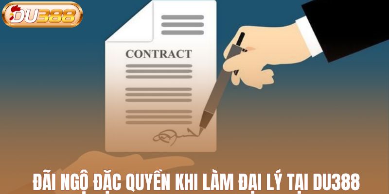 Đãi ngộ đặc quyền khi làm đại lý tại DU388
