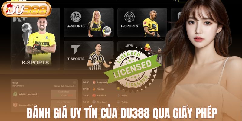 Đánh giá uy tín của DU388 qua giấy phép